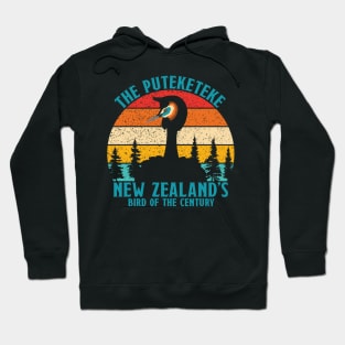 Funny Puteketeke New Zealand's Bird Of The Century Vintage Hoodie